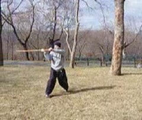 Horizontal Spinning of Staff