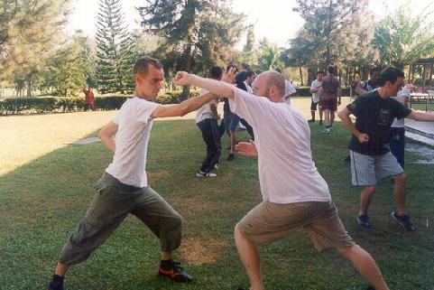 kung fu sparring