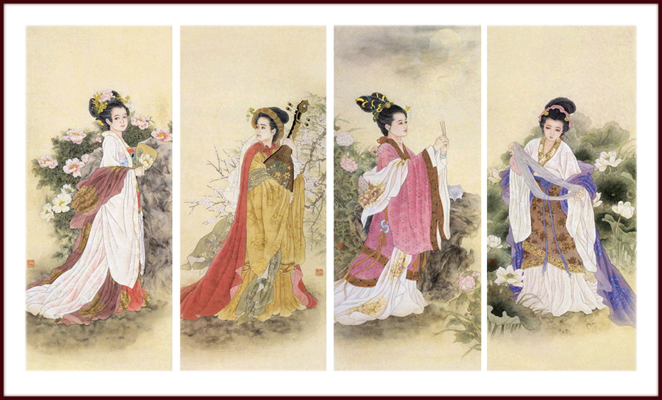 6 Chinese beauties